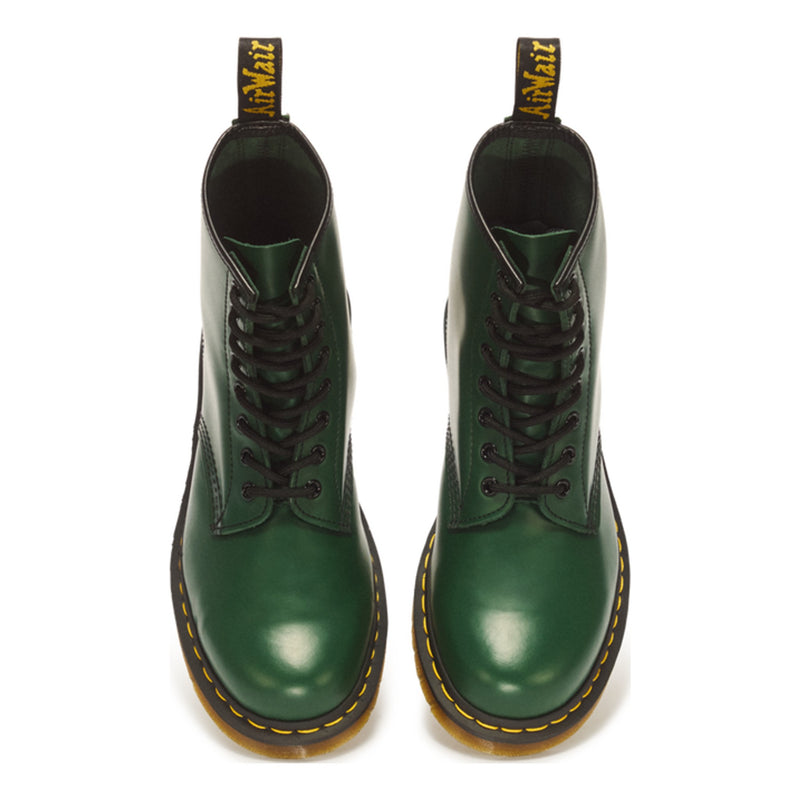 Unisex Dr. Martens 1460 Smooth Green Leather Ankle Boots - Green