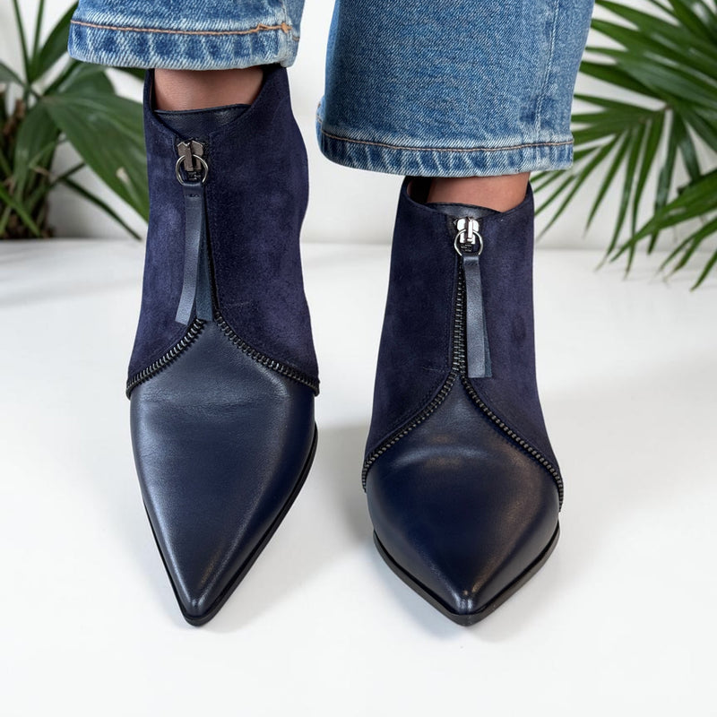 Womens Hispanitas 264959 Paris Ankle Boots - Navy