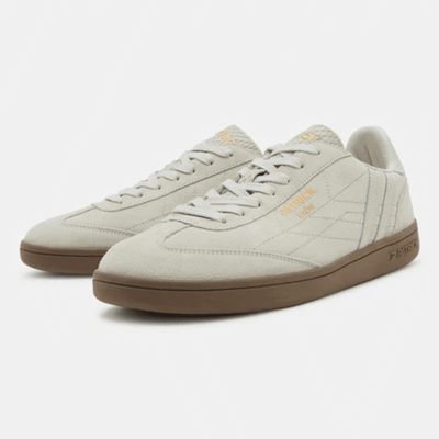 Mens Patrick Shoes Lyon Off White Gum Sole Trainers - Off White