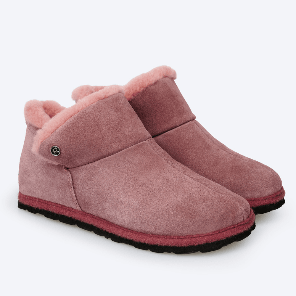 Womens Rohde Huggys Rose Pink Mini Boot Slippers