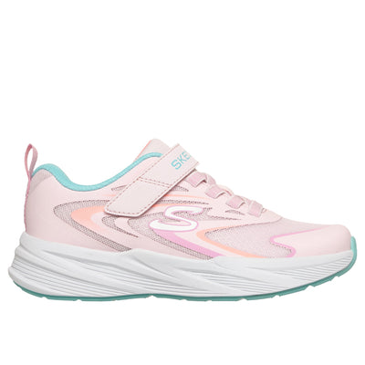 Girls Skechers 303882L Sparkle Mesh Microspec Tread Trainer - Junior - Light Pink
