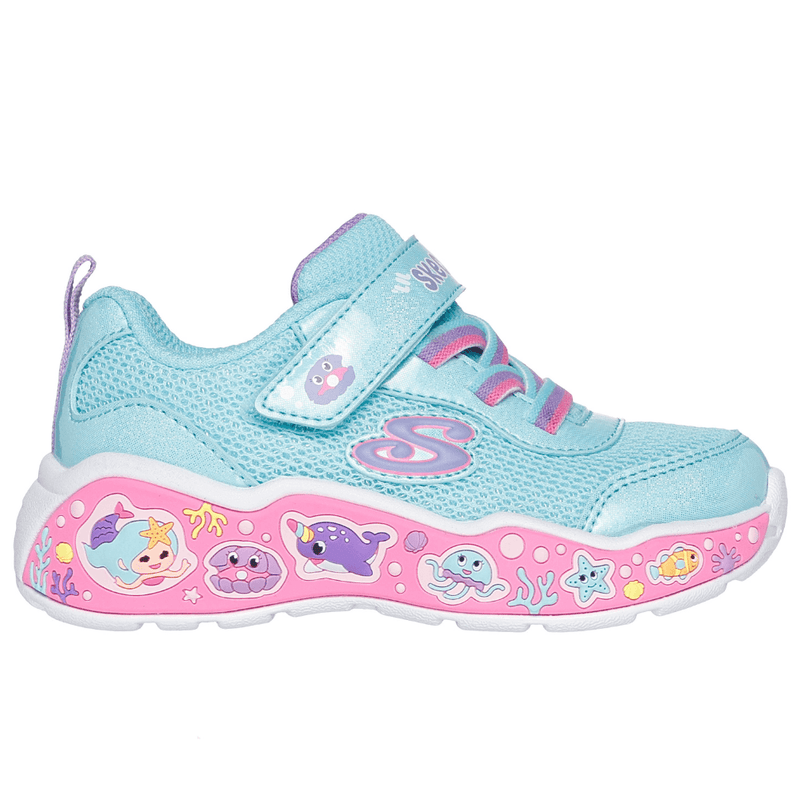 Skechers Infants Play Scene: Fun-Squad Trainers - Turquoise Multi
