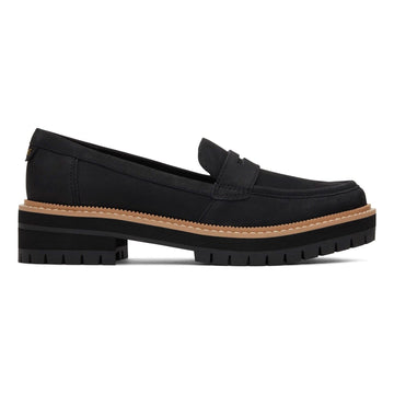 Womens Toms Cara Loafers - Black
