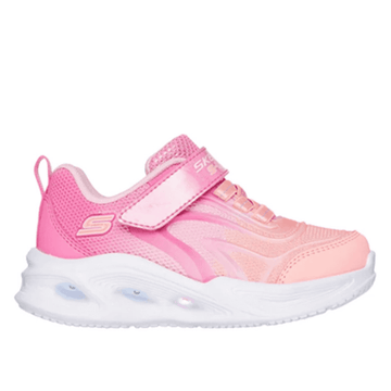 Skechers Infants Sola Glow Colour Breeze Trainers - Pink Multi