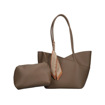 Womens Rieker H1559 Shoulder Bag - Taupe