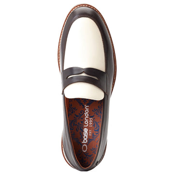 Mens Base London Sid Loafers - Brown and Beige