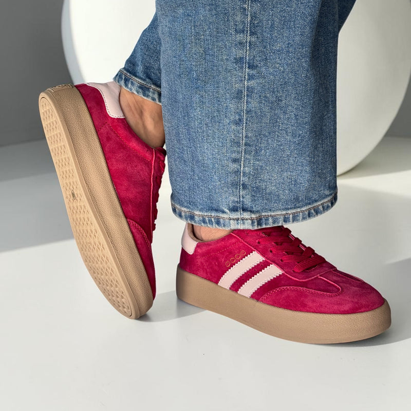 Womens Drilleys Thirty Three Trainers - Scarlet
