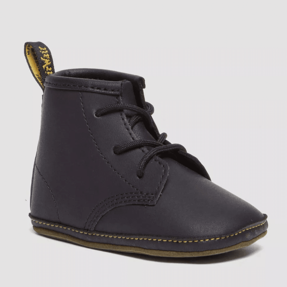 Infant Dr Martens Newborn 1460 Auburn Leather Booties