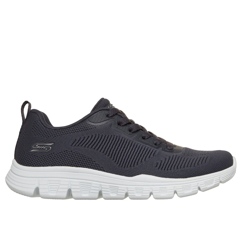 Womens Skechers 117700 Engineered Knit Lace Up Bobs B Lite Trainer - Dark Navy