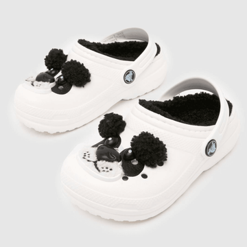 Crocs Toddler Classic Lined - I Am Panda Bear - White