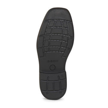 Junior Boys Geox Federico Black School Shoes - Black