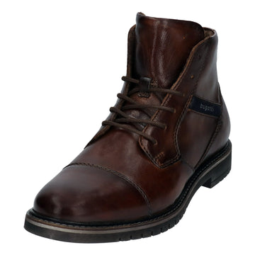 Mens Bugatti 8373A Ankle Boots - Mid Brown