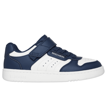 Skechers Kids Quick Street Navy and White Trainers - Navy