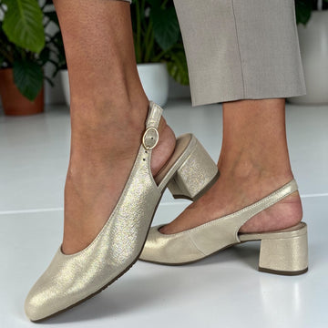 Womens Jana 89500 Beige Heels - Beige