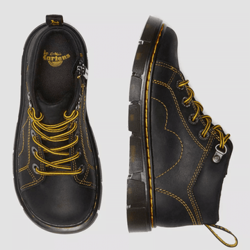 Girls Dr Martens Raffe Church Lace Up Boots - Black