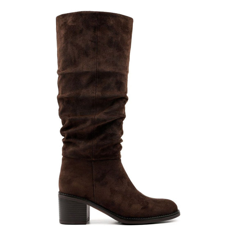 Womens Lunar Kristen Scrunch Long Boots - Brown
