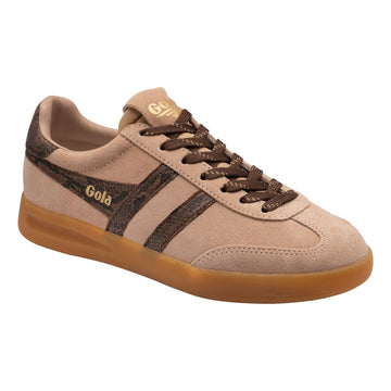 Womens Gola Cyclone Snake Trainers - Cameo/Root/Gum