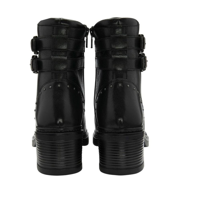Womens Lotus Parton Laced Ankle Boots - Black