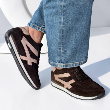 Womens Gabor 6032 Trainers - Dark Brown