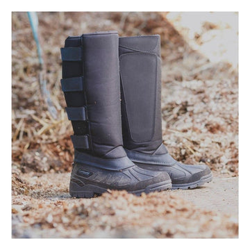 Mens Cotswold Kemble Black Waterproof Wellingtons - Black