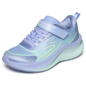 Girls Skechers 303675L Ombre Max Cushioning Ascend Trainer - Junior - Light Blue