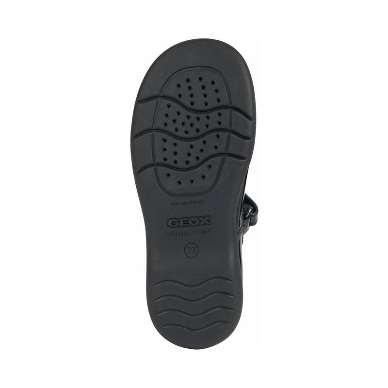 Junior Girls Geox Naimara Black Patent School Shoes - Black Patent