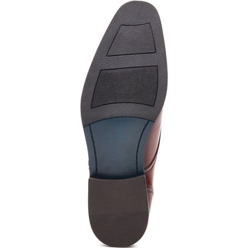 Mens Base London Cleric Dress Shoes - Burnt Tan