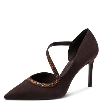 Womens Tamaris 22443 Court Shoes - Mocca