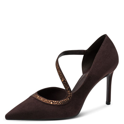 Womens Tamaris 22443 Court Shoes - Mocca