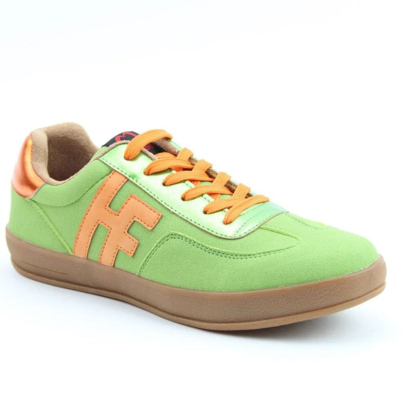 Womens Heavenly Feet Madison Gumsole Trainers - Green