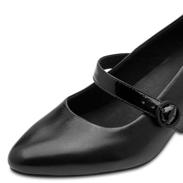 Womens Jana 22701 Block Heels - Black