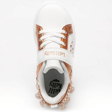 Lelli Kelly Girls Removable Bracelet Charm Trainers - Gold