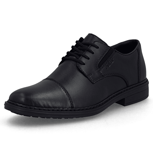 Mens Rieker 17625 Black Smart Lace Up Shoes - Black