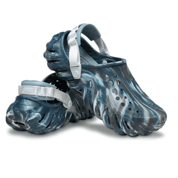 Mens Crocs ECHO Marbled Clogs - Black Sand