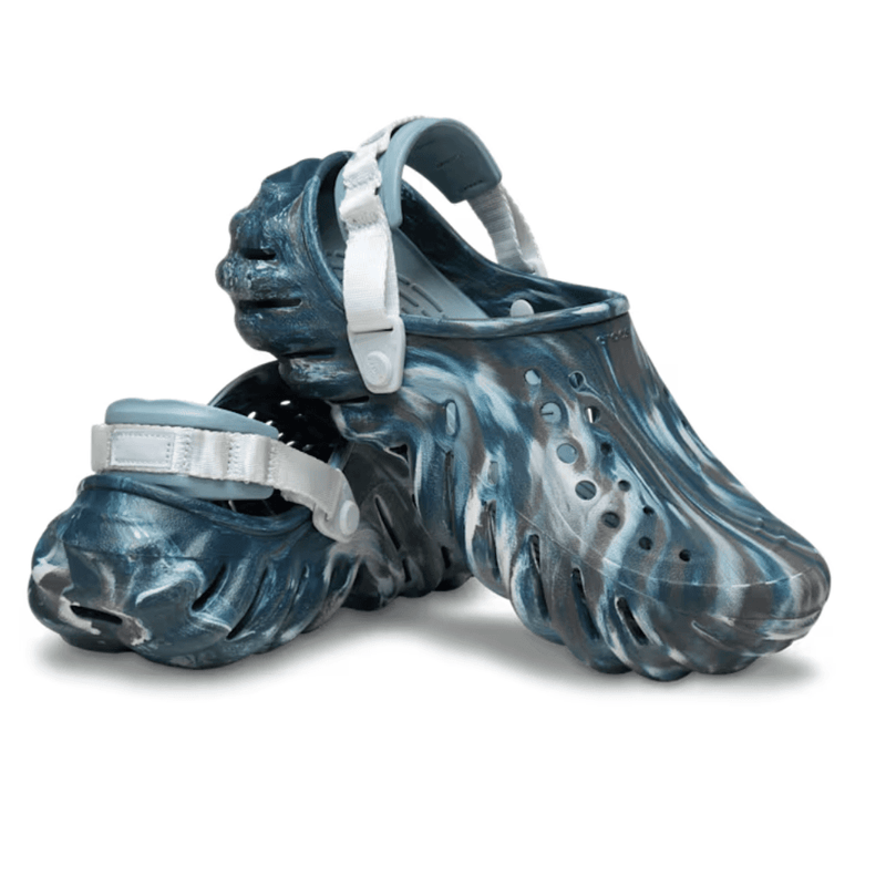 Mens Crocs ECHO Marbled Clogs - Black Sand