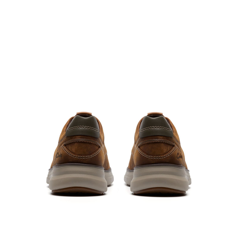 Mens Clarks Mullan Moc Casual Lace-up Shoe - Beeswax