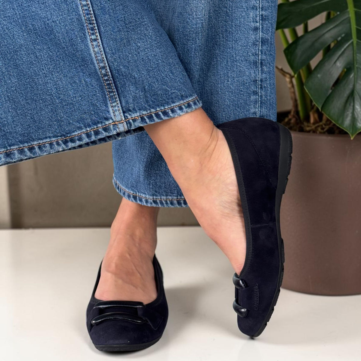 Womens Gabor 84.166 Flat Ballerina Pumps