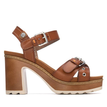 Womens Refresh 175290 Heeled Sandal - Camel