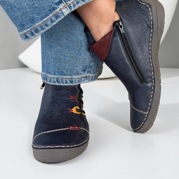 Womens Rieker 72581 Boots - Navy
