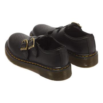 Junior Girls Dr. Martens 8065 Softy T Leather Black Mary Jane School Shoes - Black