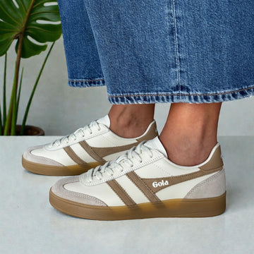 Womens Gola Viper Trainers - Off White