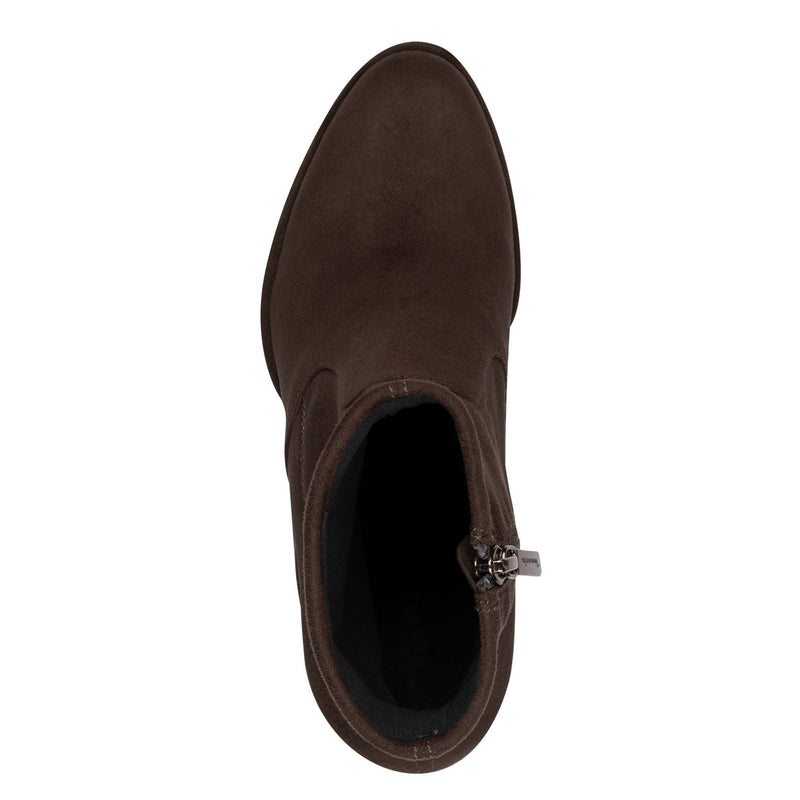 Womens Tamaris 25057 Mocca Comb Ankle Boots - Mocca Comb