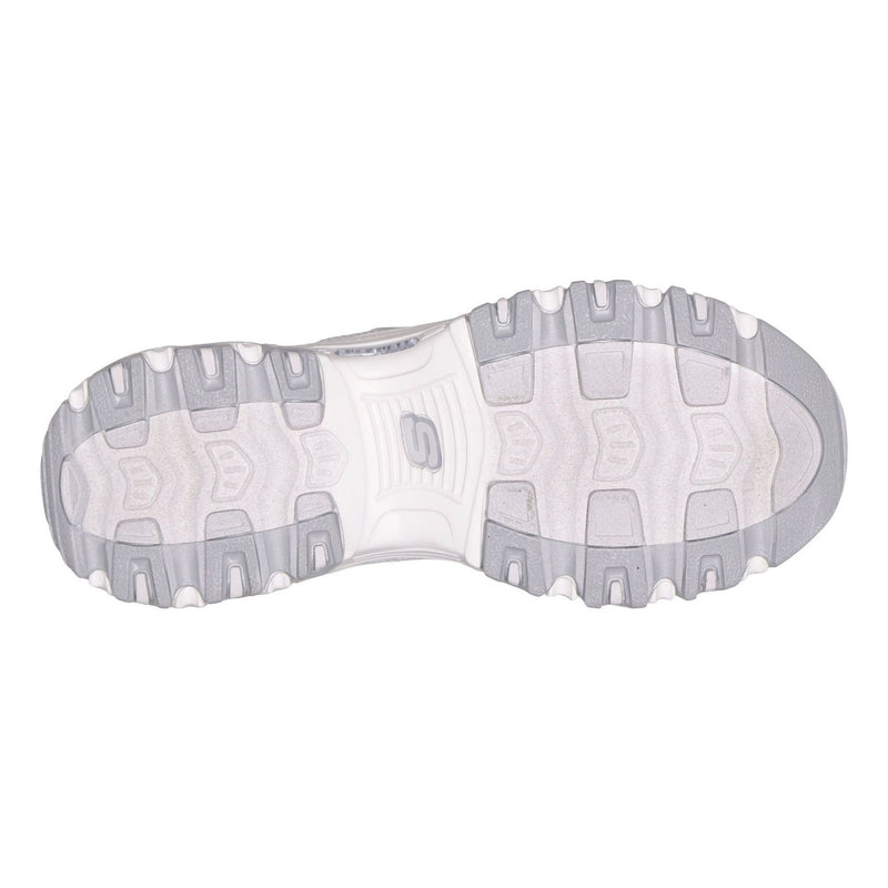 Womens Skechers 150873 D'Lites - Chrome Wave Grey Trainers - Grey