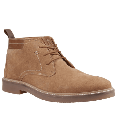 Mens Hush Puppies Gideon Lace Up Chukka Boots - Tan
