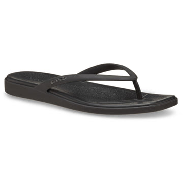 Womens Crocs Miami Flip Flops - Black