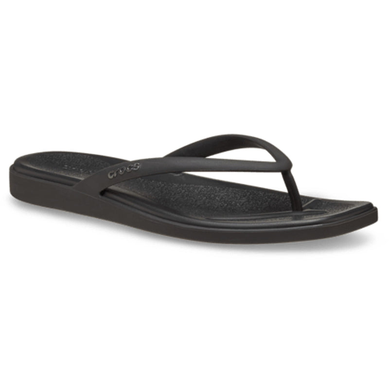 Womens Crocs Miami Flip Flops - Black