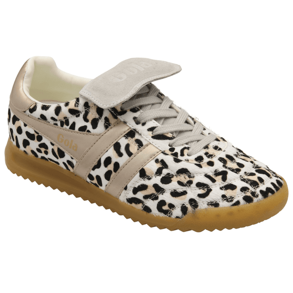 Womens Gola Stadium 86 Sahara Trainers - Snow Leopard