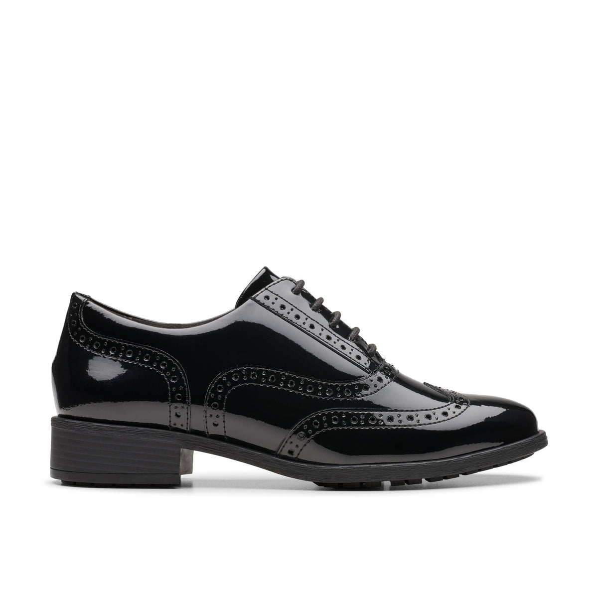 Girls Clarks Havisham Oak School Shoes