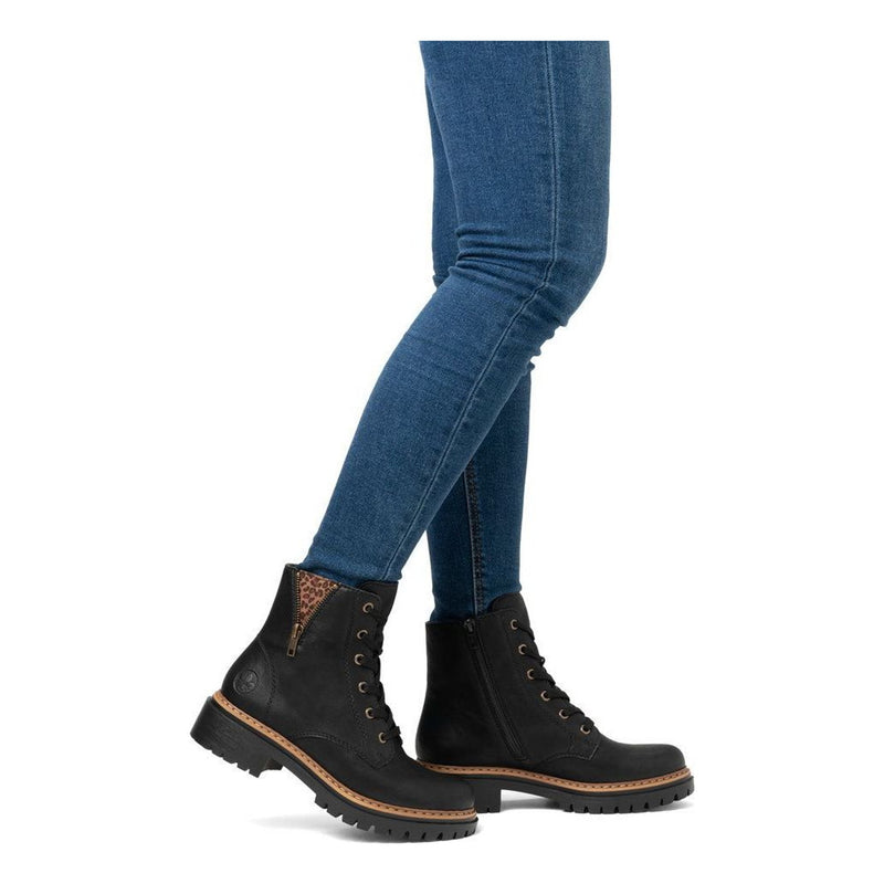 Womens Rieker 72617 Boots - Black