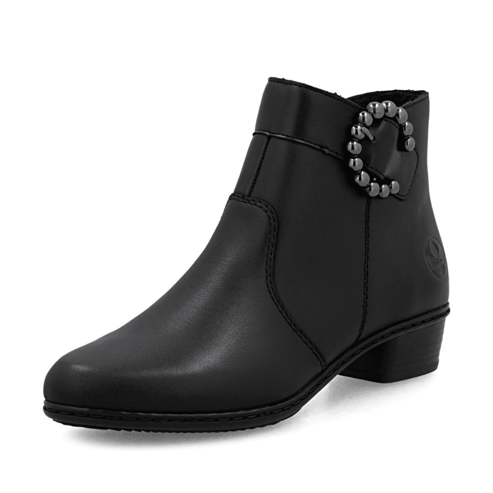 Womens Rieker Y0797 Buckle Ankle Boots